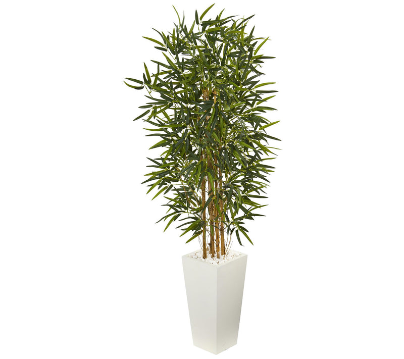 5.5' Bamboo Artificial Tree in Planter by Nearly Natural — Main view