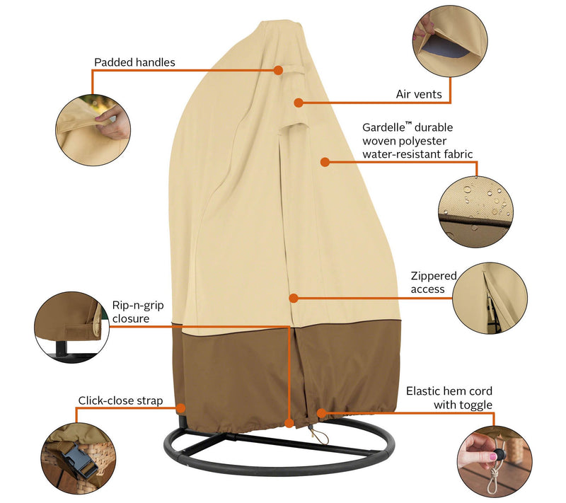 Veranda Hanging Chair and Stand Cover by Classic Accessories — View 2
