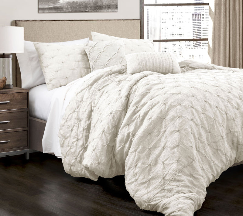 Ravello Pinktuck 5-Pc Full/Queen Comforter Setby Lush Decor — View 13