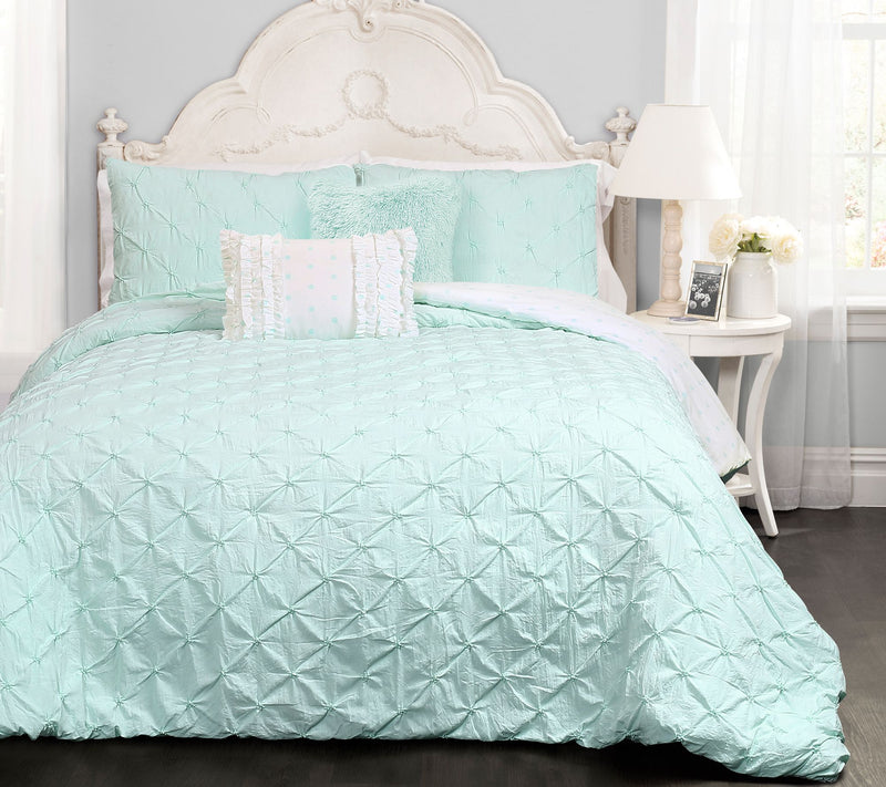 Ravello Pinktuck 5-Pc Full/Queen Comforter Setby Lush Decor — View 7