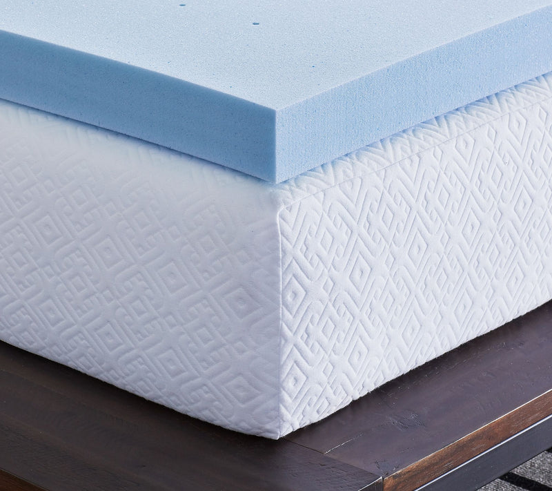 Lucid Comfort Collection 4" Gel Memory Foam Topper - Queen — View 3