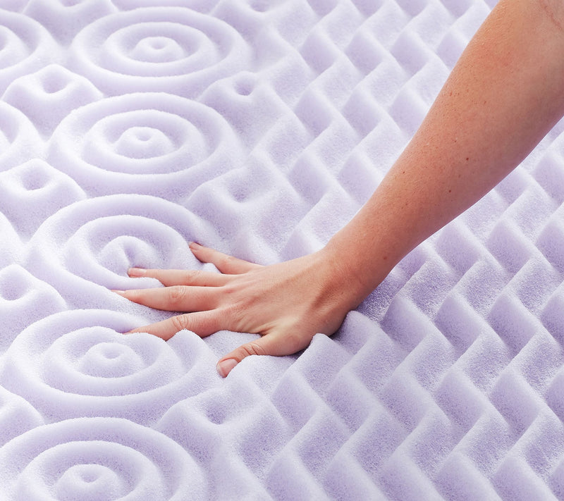 Lucid Comfort Collection 2" Zoned Lavender Topper - Twin XL — View 2