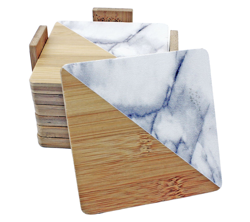 BergHOFF 7-Piece Bamboo Coaster Set — Main view