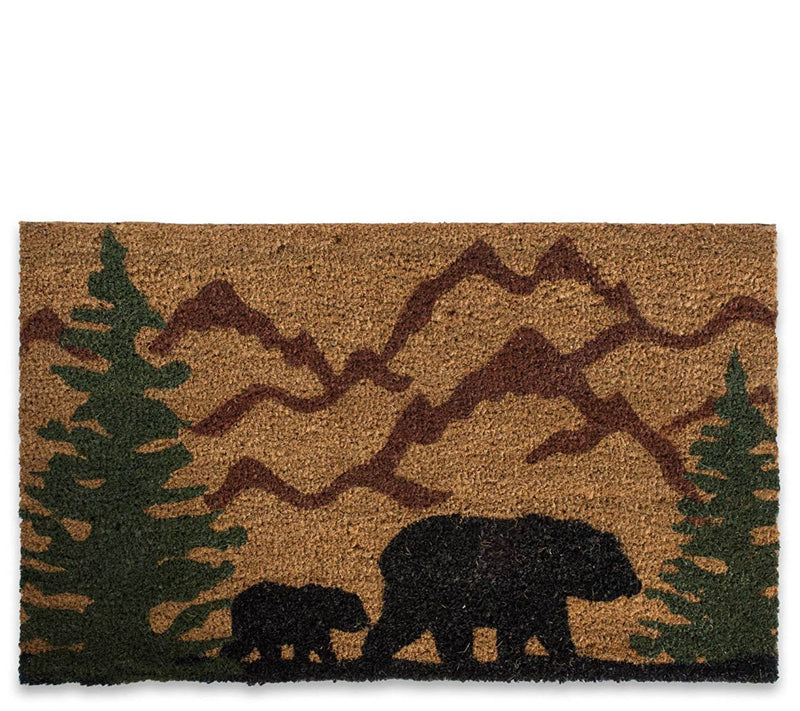 Bear Country Natural Coir Doormat with NonslipBack — Main view