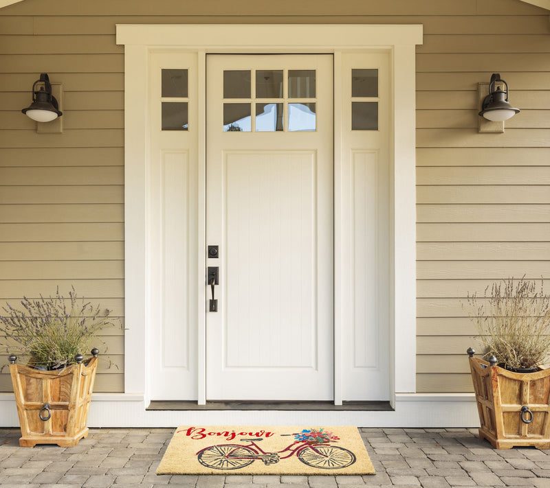 Bonjour Bike Natural Coir Doormat with NonslipBack — View 4