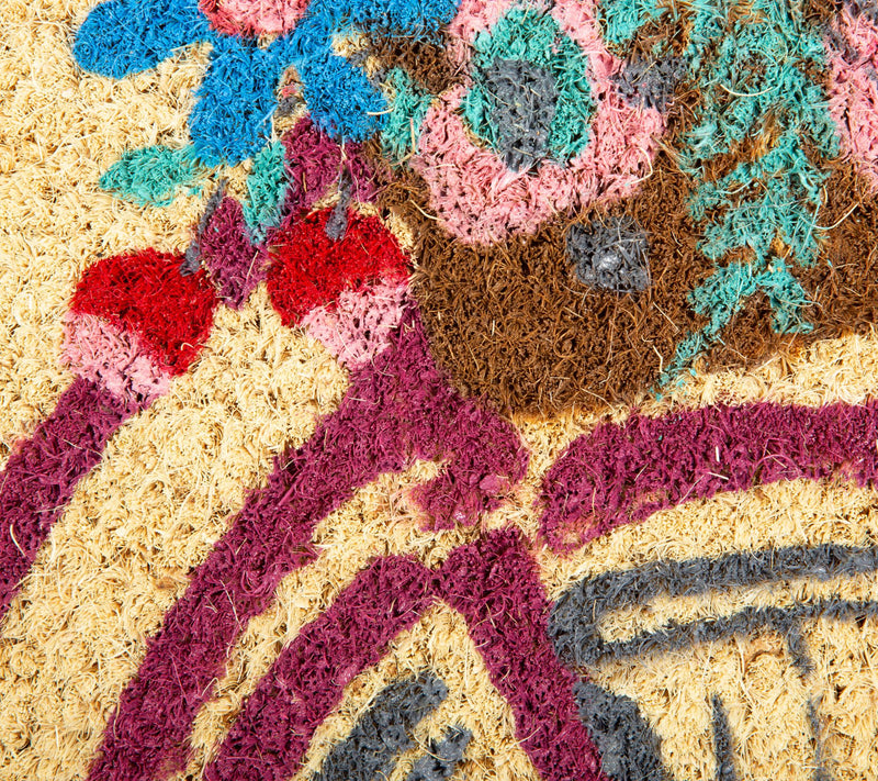 Bonjour Bike Natural Coir Doormat with NonslipBack — View 3