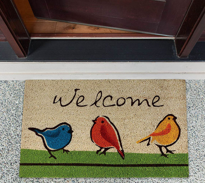 For The Birds Natural Coir Doormat with NonslipBack — View 3