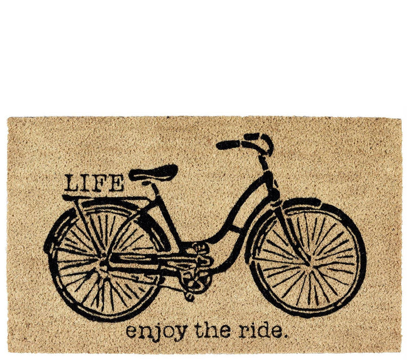 Bicycle Natural Coir Doormat with Nonslip Back — Main view