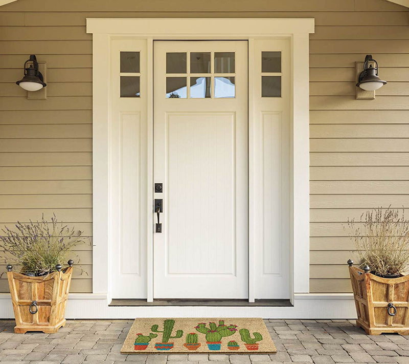 Cactus Natural Coir Doormat with Nonslip Back — View 3