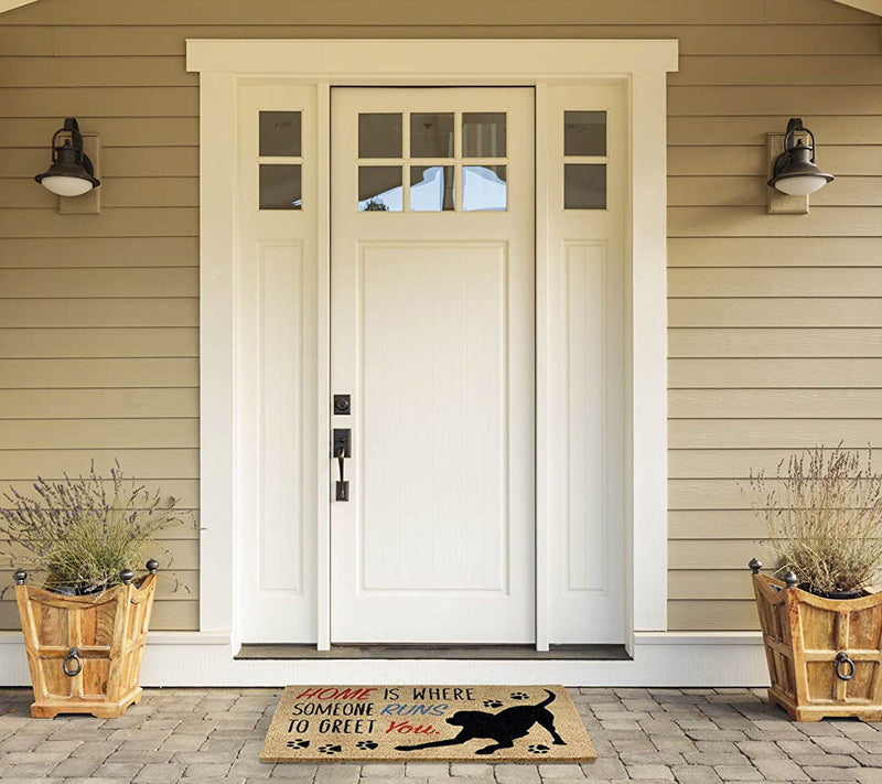 Dog Home Natural Coir Doormat with Nonslip Back — View 3