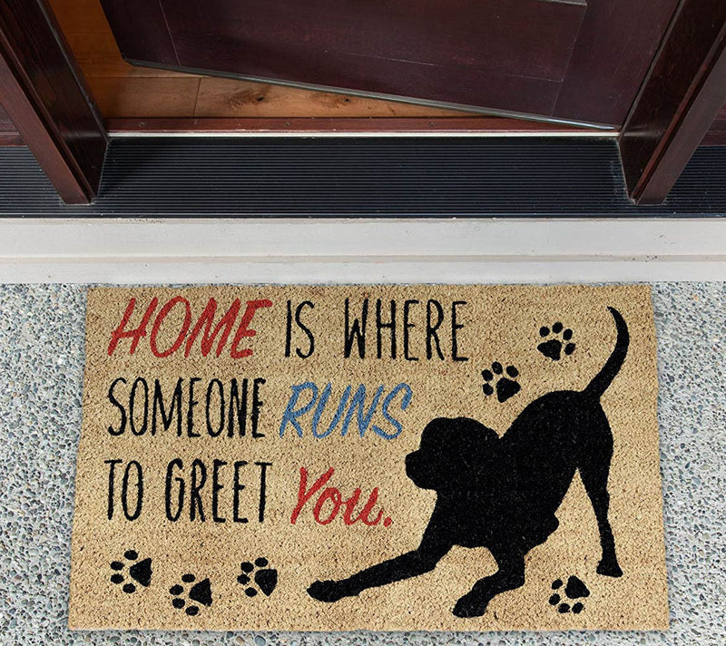 Dog Home Natural Coir Doormat with Nonslip Back — View 2