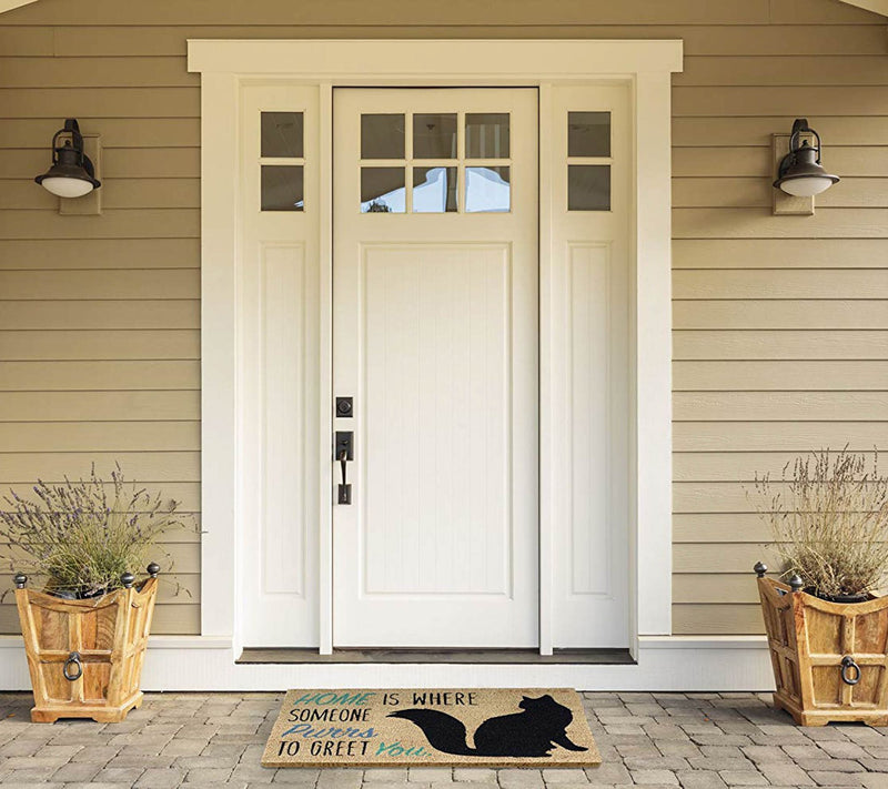 Cat Home Natural Coir Doormat with Nonslip Back — View 3