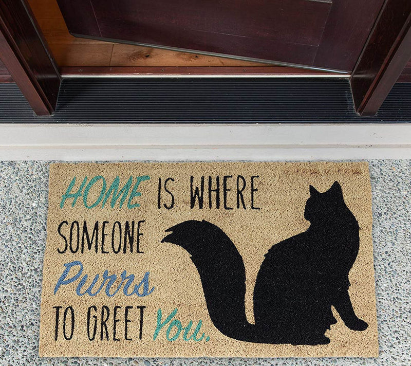 Cat Home Natural Coir Doormat with Nonslip Back — View 2