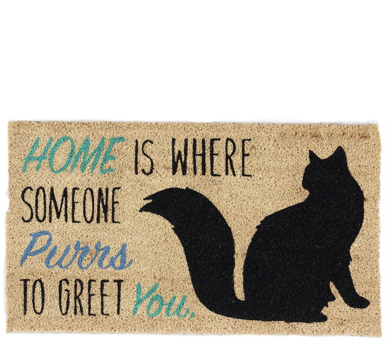 Cat Home Natural Coir Doormat with Nonslip Back — Main view