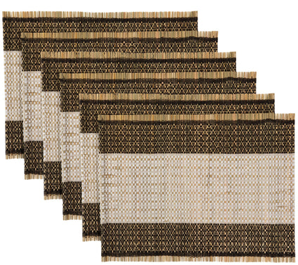 Design Imports Urban Oasis Reed Placemat Set of6