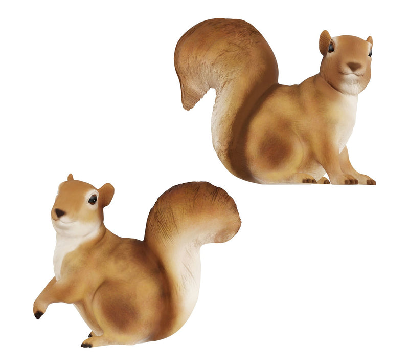 Pure Garden Set of 2 Squirrel Statues Garden Decor — Main view
