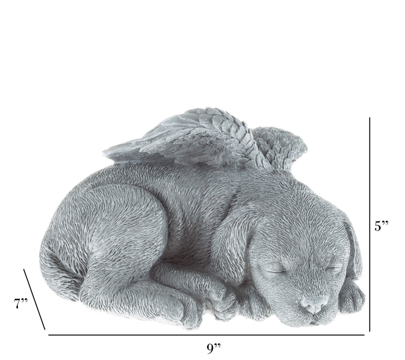Pure Garden Sleeping Angel Dog Memorial Statue — View 2