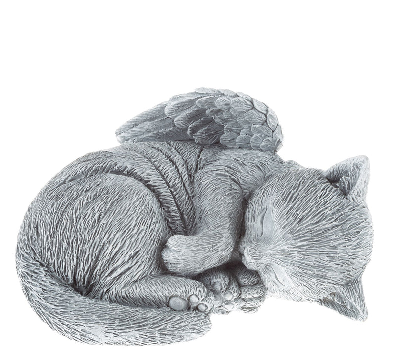 Pure Garden Sleeping Angel Cat Memorial Statue — Main view
