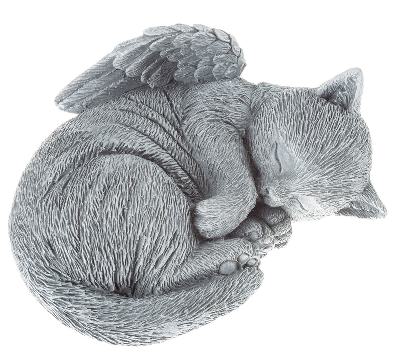 Pure Garden Sleeping Angel Cat Memorial Statue — View 5