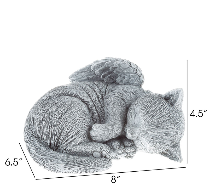 Pure Garden Sleeping Angel Cat Memorial Statue — View 2