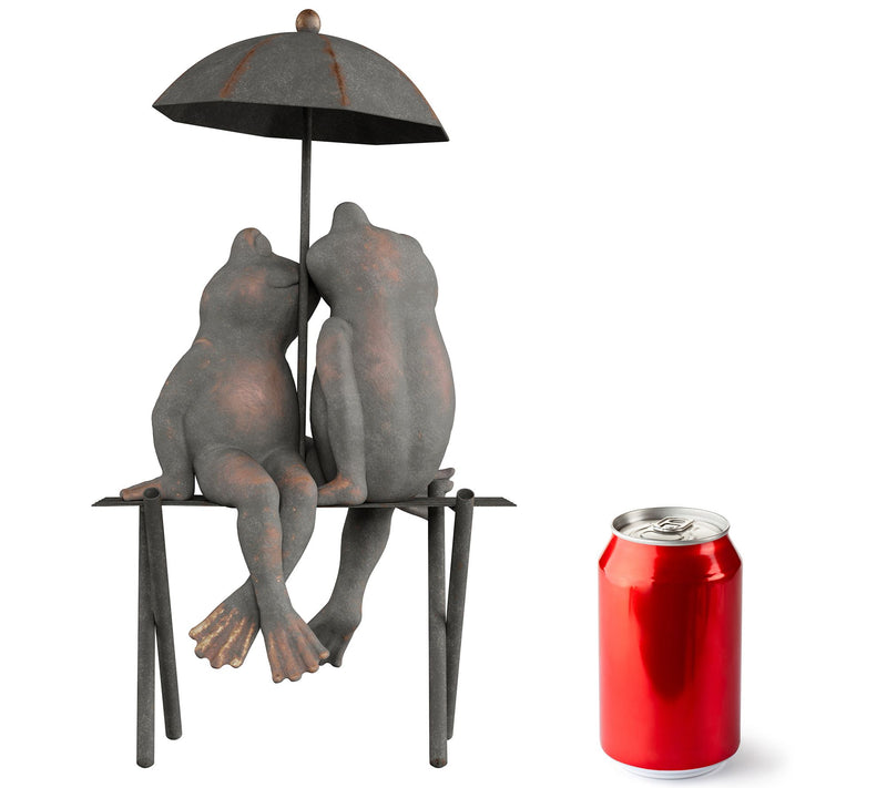 Pure Garden Frog Couple Statue Garden Decor — View 7