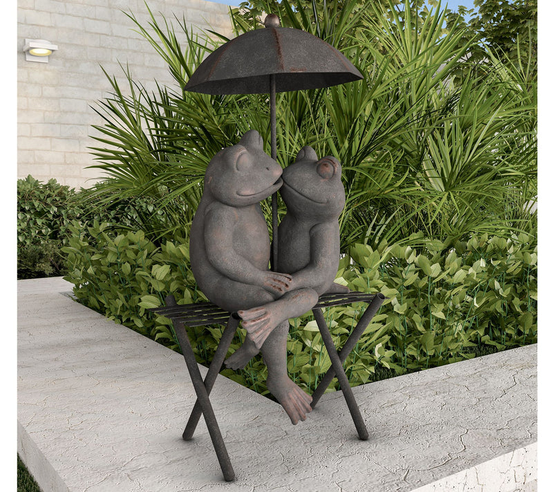 Pure Garden Frog Couple Statue Garden Decor — View 6