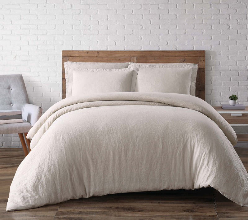 Brooklyn Loom Flax Linen Full/Queen Duvet Set — View 11