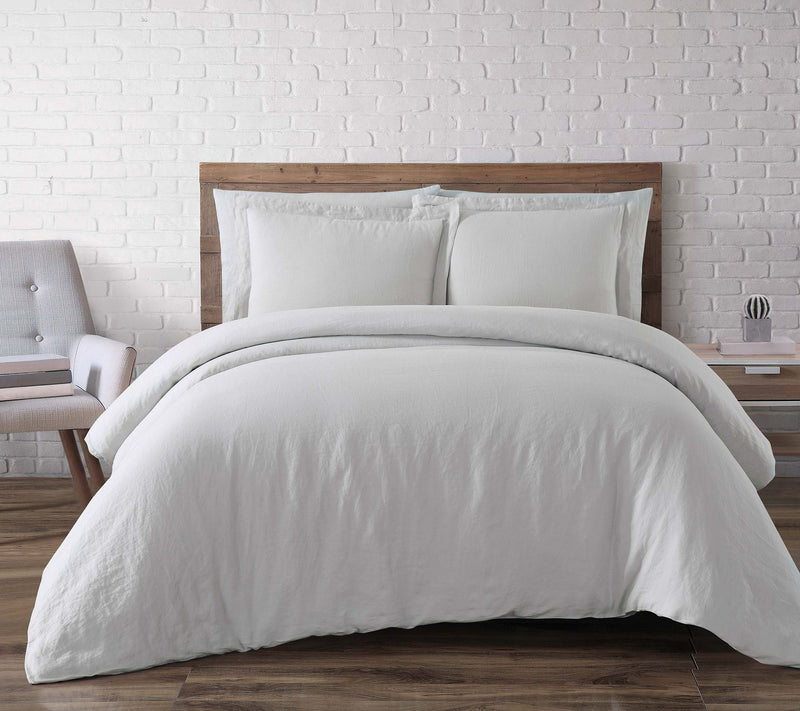 Brooklyn Loom Flax Linen Full/Queen Duvet Set — View 17