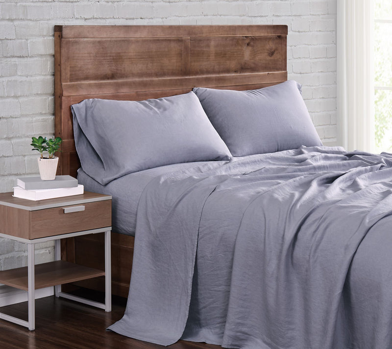 Brooklyn Loom Flax Linen California King SheetSet — Main view
