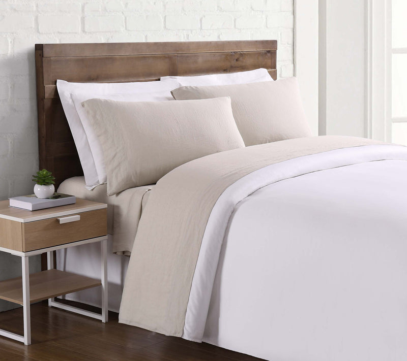Brooklyn Loom Flax Linen King Sheet Set — View 11