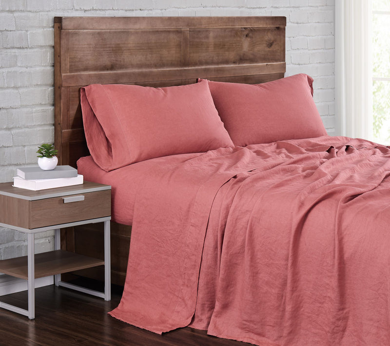 Brooklyn Loom Flax Linen Queen Sheet Set — View 9
