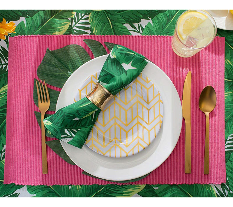 Design Imports Banana Leaf Outdoor Tablecloth 60" x 84" — View 4