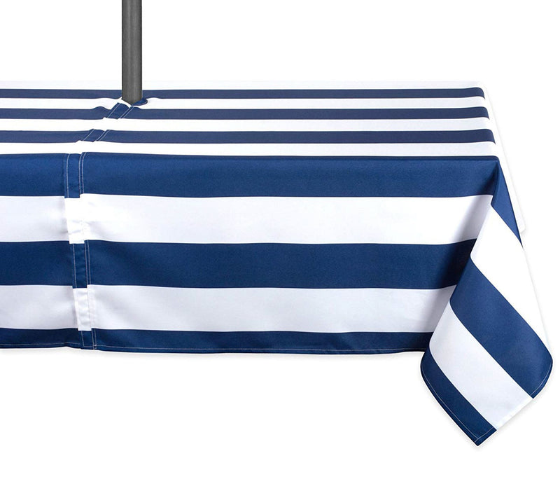 Design Imports Cabana Stripe Tablecloth w/ Zipper 60" x 84" — Main view