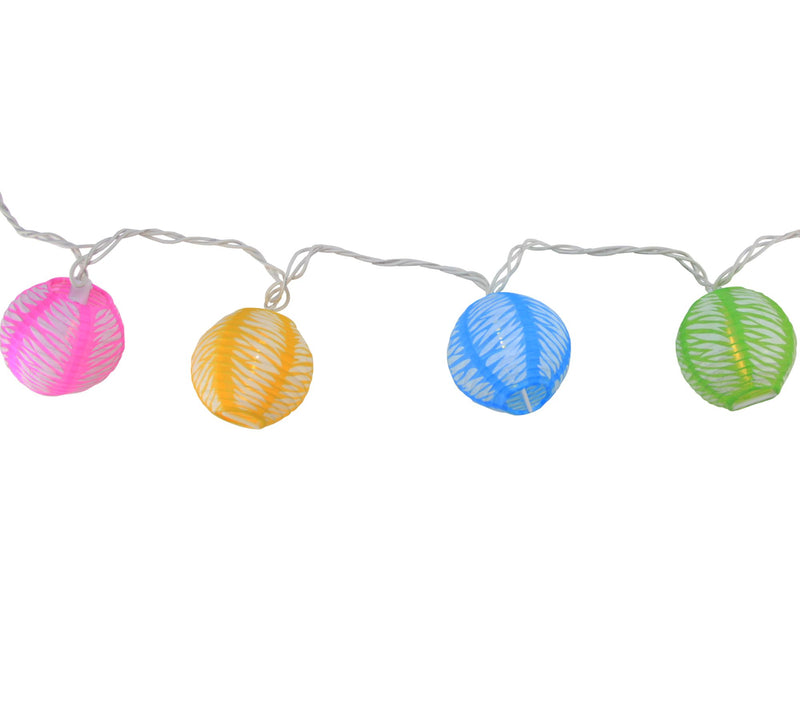 Northlight Multi-Color Chinese Lantern Patio Lights — Main view