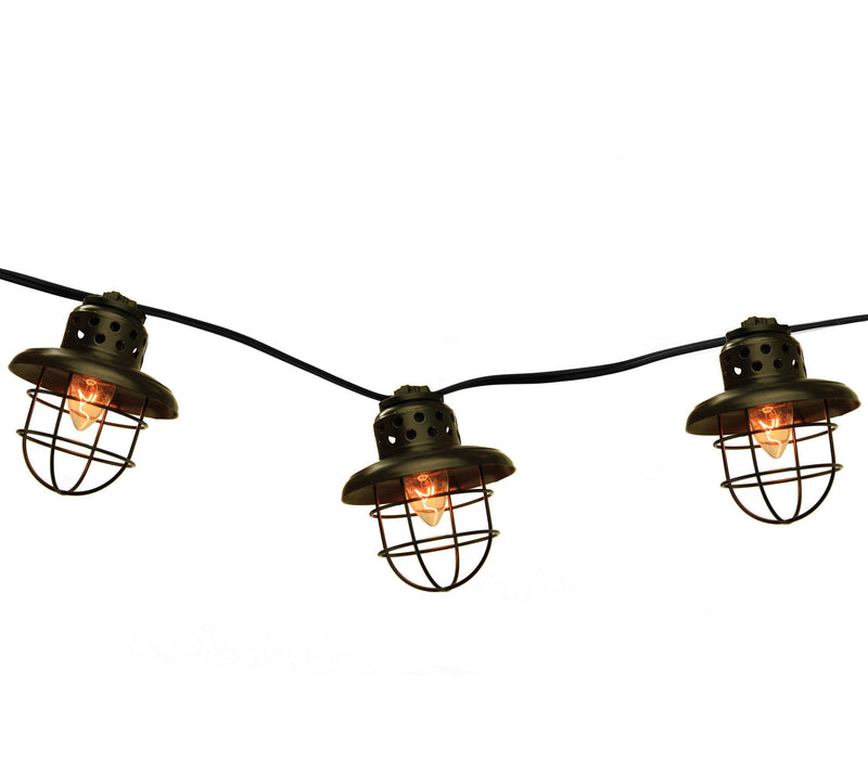 Northlight Black Caged Fisherman Lantern Patioights — Main view
