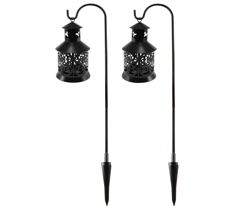 LumaBase Shepherd's Hooks with Lanterns, Set of2 — Main view