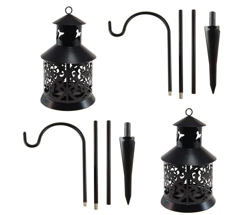LumaBase Shepherd's Hooks with Lanterns, Set of2 — View 5