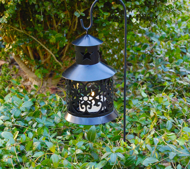 LumaBase Shepherd's Hooks with Lanterns, Set of2 — View 3