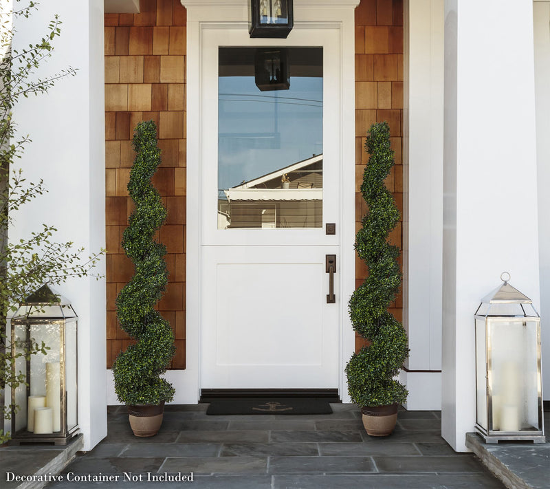 Pure Garden Decorative Spiral Faux Boxwood Topiary — View 4