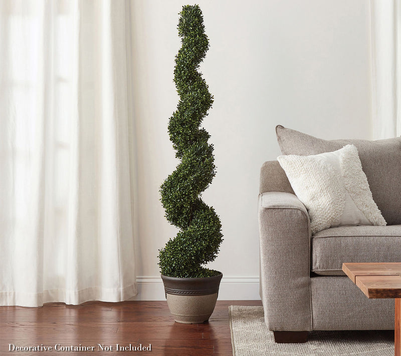 Pure Garden Decorative Spiral Faux Boxwood Topiary — View 5