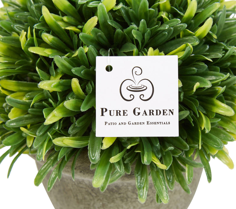 Pure Garden Set of Three 7.5" Potted ArtificialPodocarpus — View 3