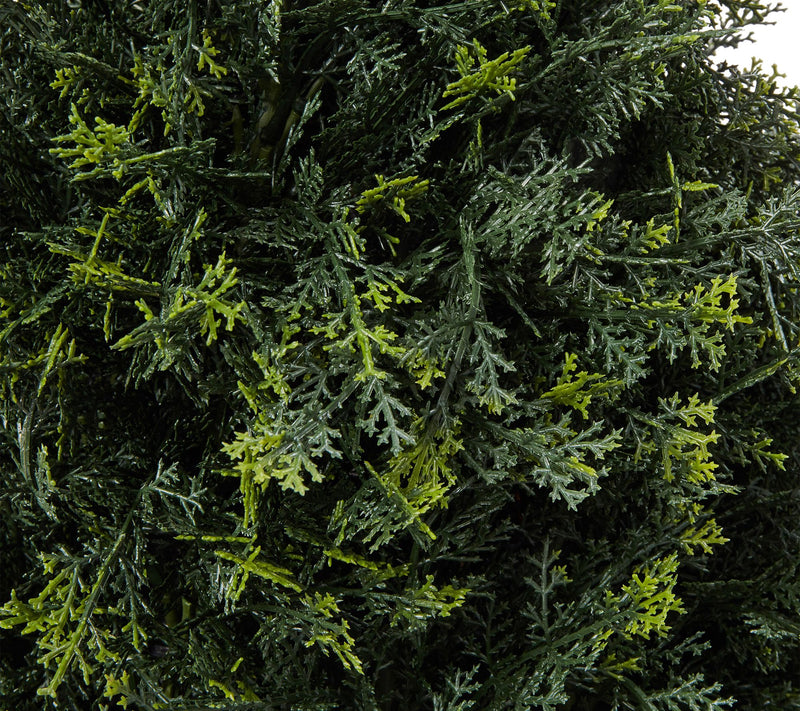 Pure Garden Tower-Style Artificial Cypress Topiary Plant — View 2