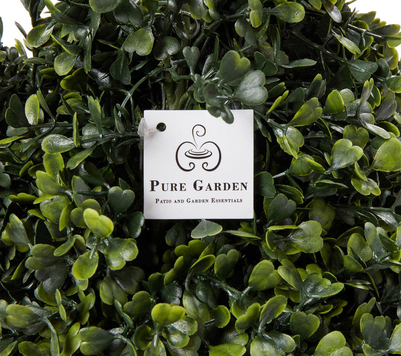 Pure Garden 36" Artificial Boxwood Tower Topiary Plant — View 3