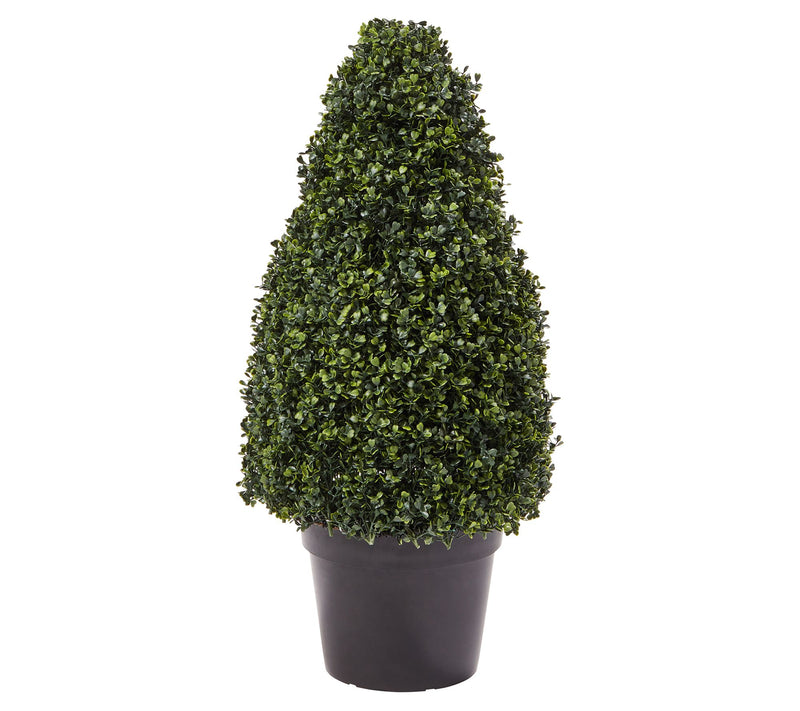 Pure Garden 36" Artificial Boxwood Tower Topiary Plant — Main view
