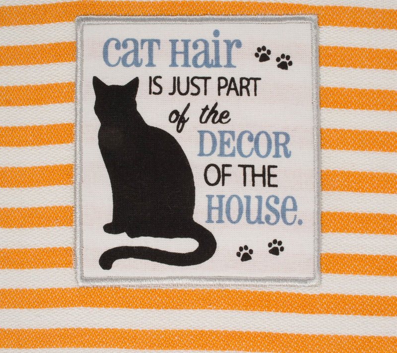 Design Imports Set of 3 Cat's Meow EmbellishedKitchen Towels — View 4