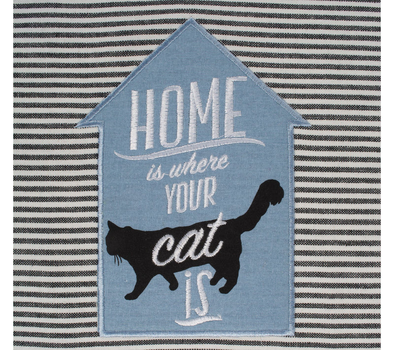 Design Imports Set of 3 Cat's Meow EmbellishedKitchen Towels — View 5