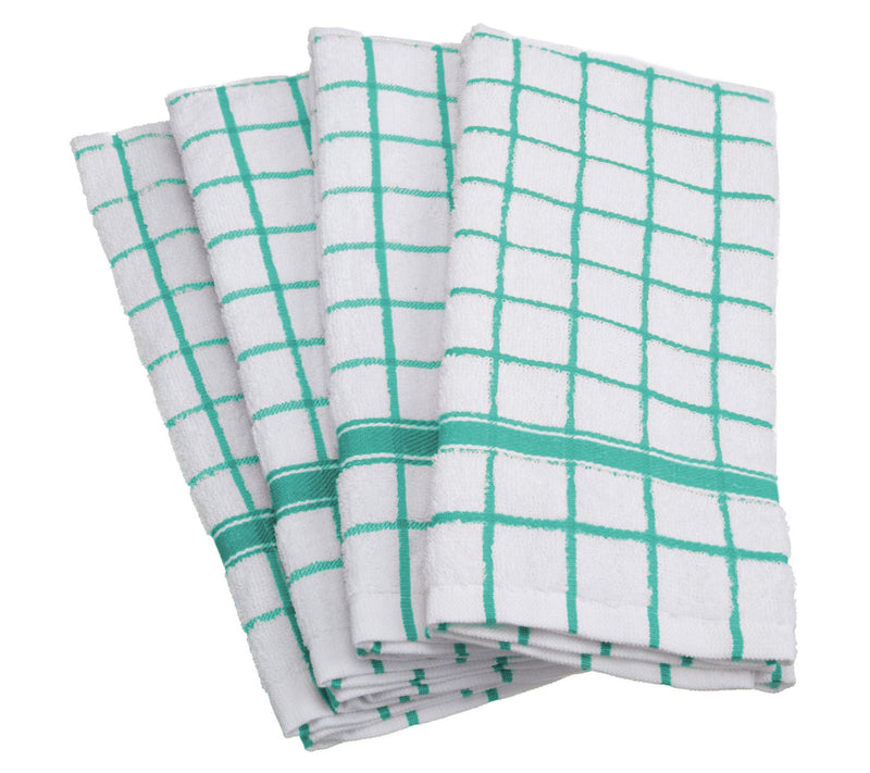 Design Imports Set of 4 Windowpane Terry Kitchen Towels — View 5