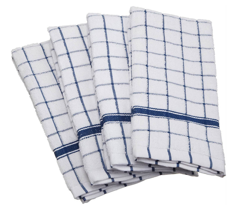 Design Imports Set of 4 Windowpane Terry Kitchen Towels — View 7