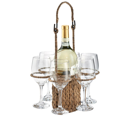 Artland Garden Terrace Wine Tote with Glasses