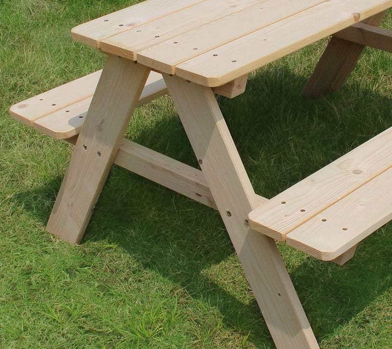 Turtleplay Wooden Kid's Picnic Table — View 8